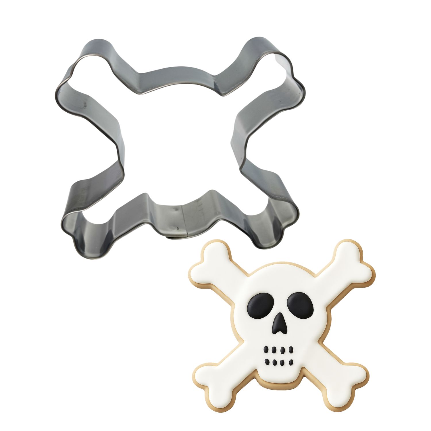 Skull & Crossbones Cookie Cutter 4 in B1278