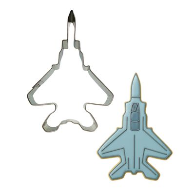 Fighter Jet Cookie Cutter 4.75 in B0842