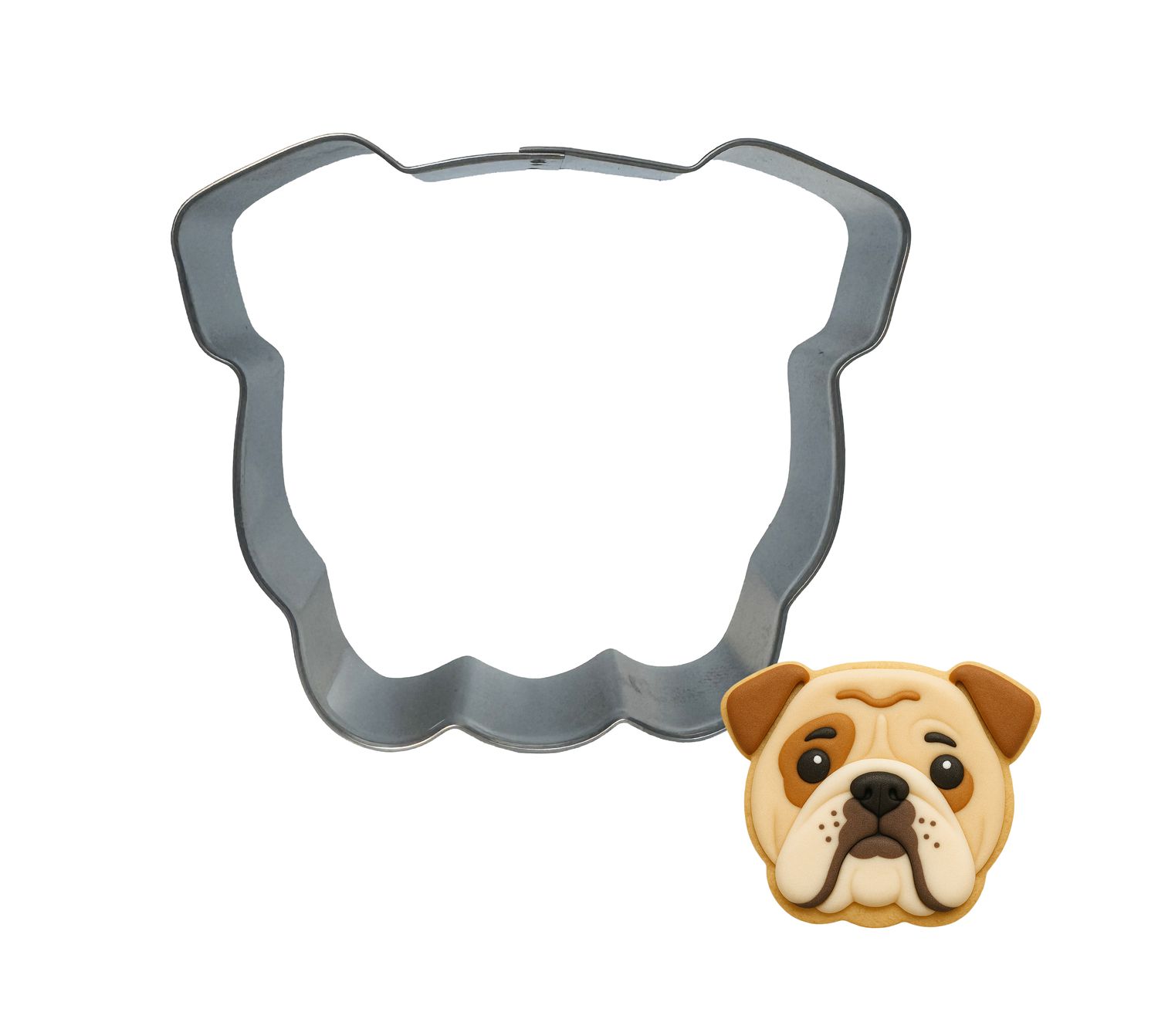 English Bulldog Bull Dog Face 4 in B2036