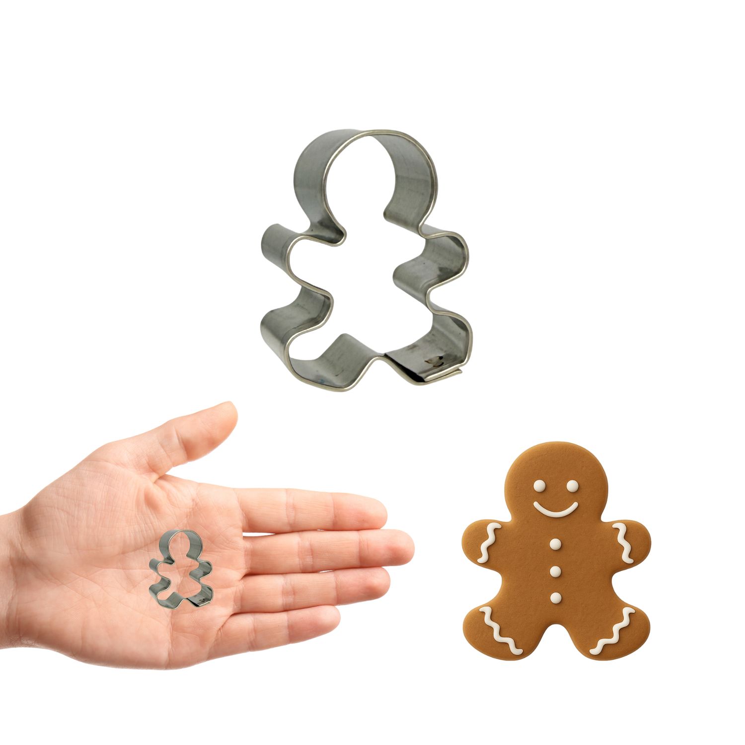 Mini Gingerbread Boy Cookie Cutter 1.5 in M2F