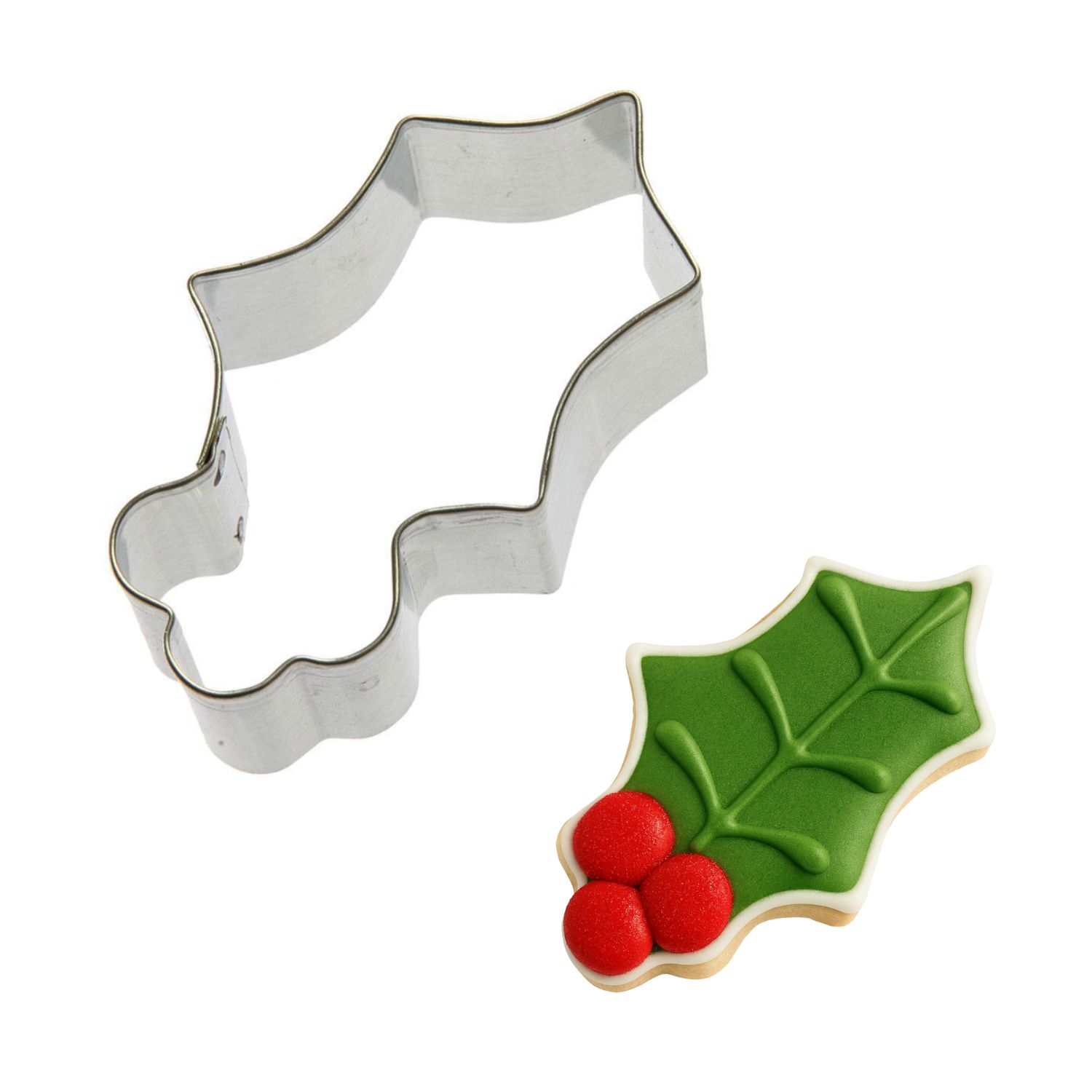 Holly Leaf Cookie Cutter 3 in B528
