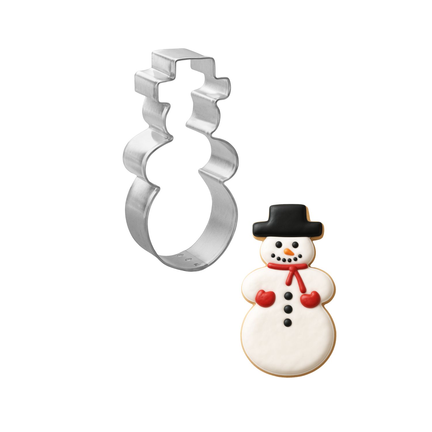 Snowman With Hat Cookie Cutter 3.5 in B544