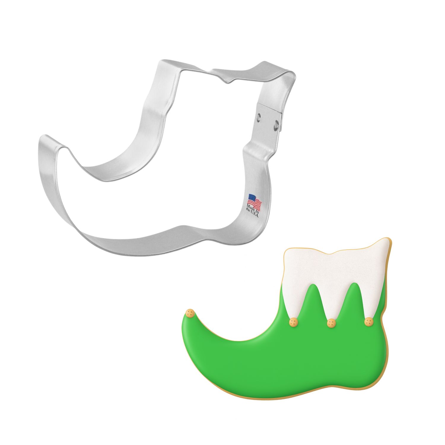 Elf Shoe Cookie Cutter 3.5 in B1124