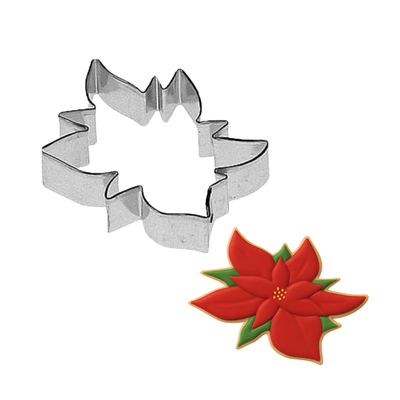 Poinsettia Cookie Cutter 3.5 in B1408 Poinsettia Cookie Cutter 3.5 in B1408