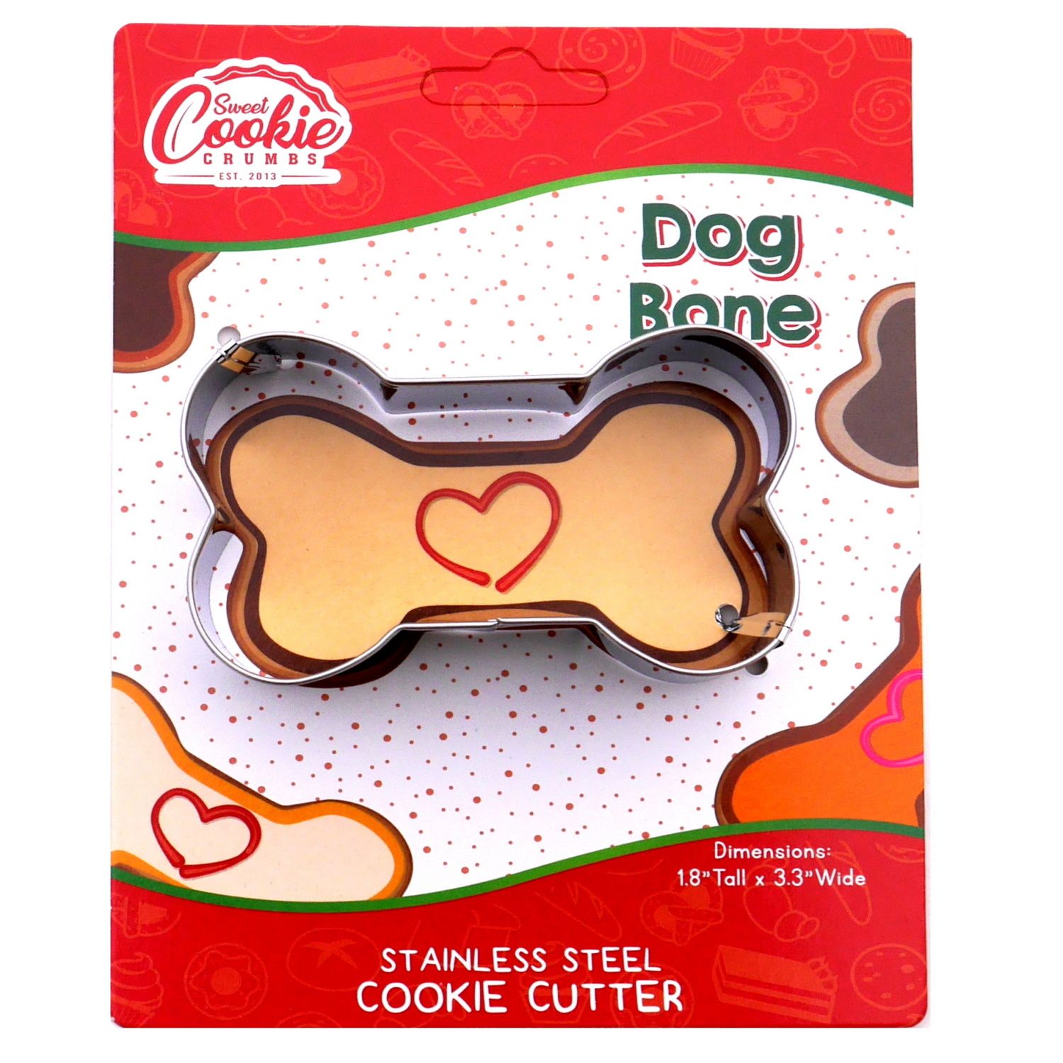 Sweet Cookie Crumbs Dog Bone Cookie Cutter