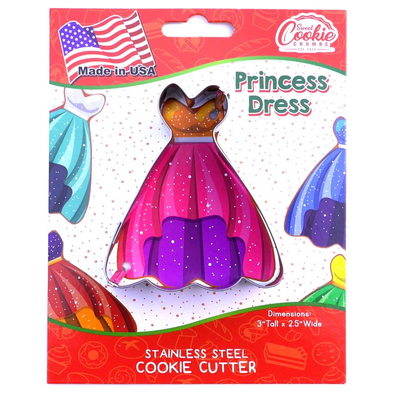 Sweet Cookie Crumbs Princess Dress Cookie Cutter