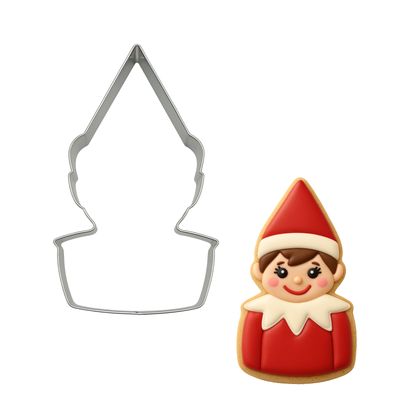 Cute Elf Cookie Cutter 4.25 in B0368