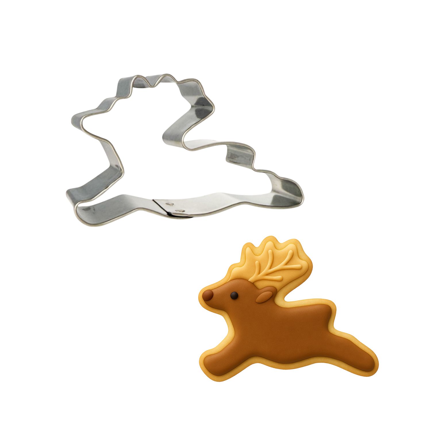 Reindeer Cookie Cutter 3.25 in B1080 Reindeer Cookie Cutter 3.25 in B1080