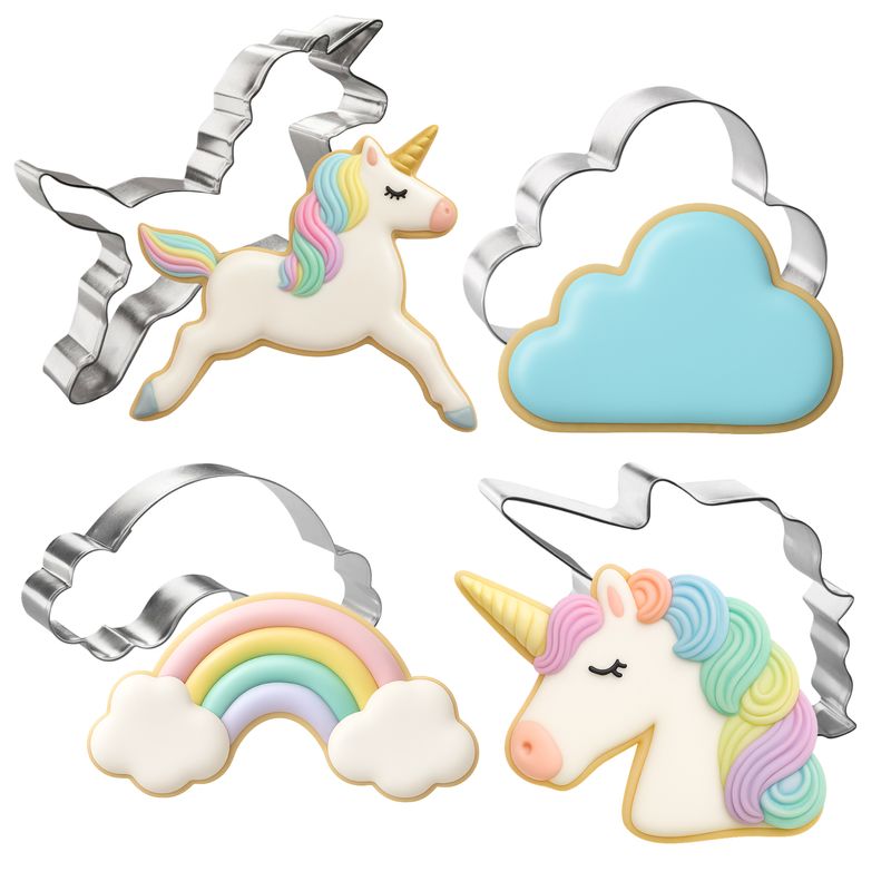 Unicorn Birthday Baby Shower Cookie Cutter 4 Pc Box Set Unicorn Birthday Baby Shower Cookie Cutter 4 Pc Box Set