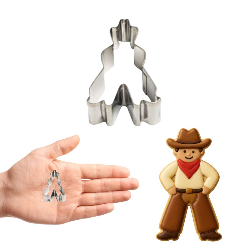 Mini Cowboy Cookie Cutter 2 in M219