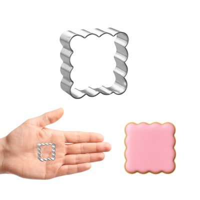 Mini Square Fluted Cookie Cutter 1.5 in M185