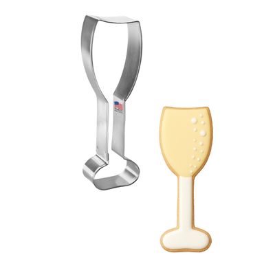 Champagne Glass Cookie Cutter 5 in B1379
