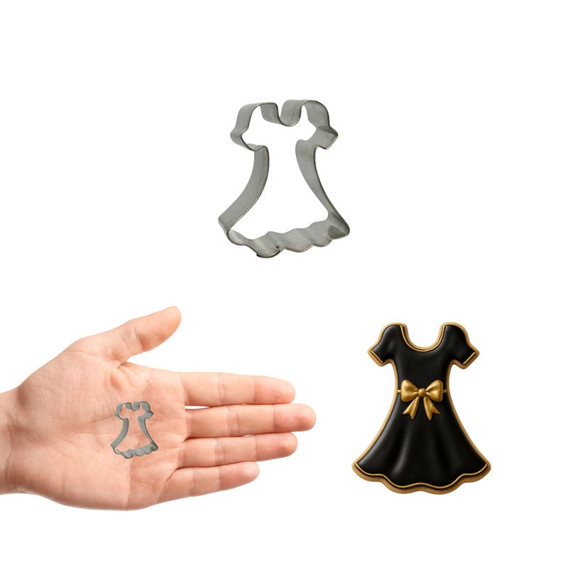 Mini Dress Cookie Cutter 1.5 in M159 Mini Dress Cookie Cutter 1.5 in M159