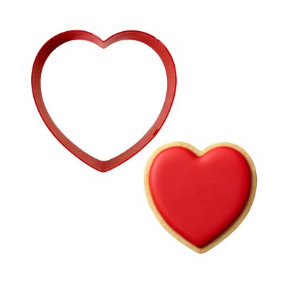 Poly Resin Heart Cookie Cutter Red 3 in PR953F Poly Resin Heart Cookie Cutter Red 3 in PR953F