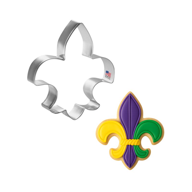 Fleur De Lis Cookie Cutter 4.25 in B1190 Fleur De Lis Cookie Cutter 4.25 in B1190