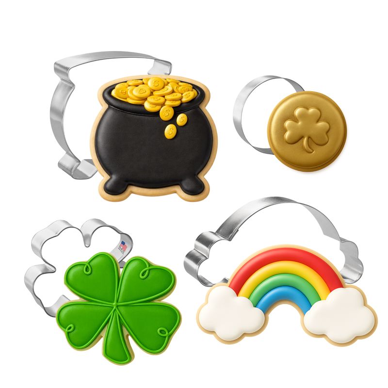 Pot O' Gold St Patrick's Day Cookie Cutter 4 Pc Set HS0474