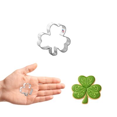 Mini Shamrock Cookie Cutter 1.5 in M56