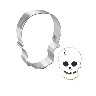 Skull Cookie Cutter 3.25 in B1734
