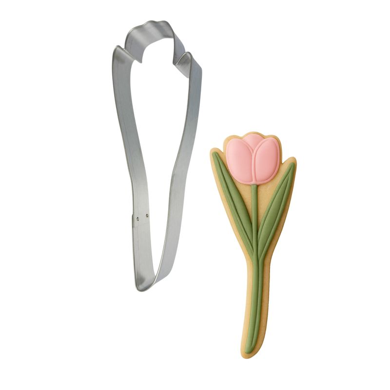 Long stem tulip cookie cutter