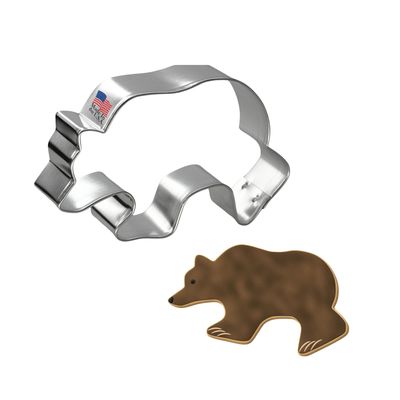 Grizzly Bear Cookie Cutter 3.5 in B1223