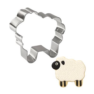 Fluffy Sheep Cookie Cutter 3.75 in B1541