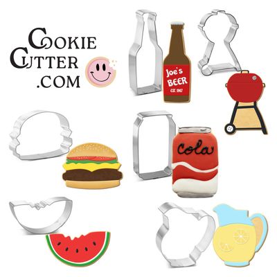 BBQ cookie cutter set