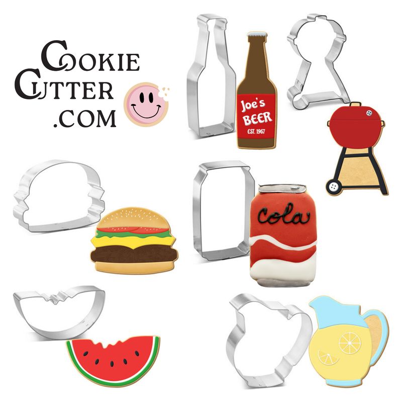BBQ cookie cutter set