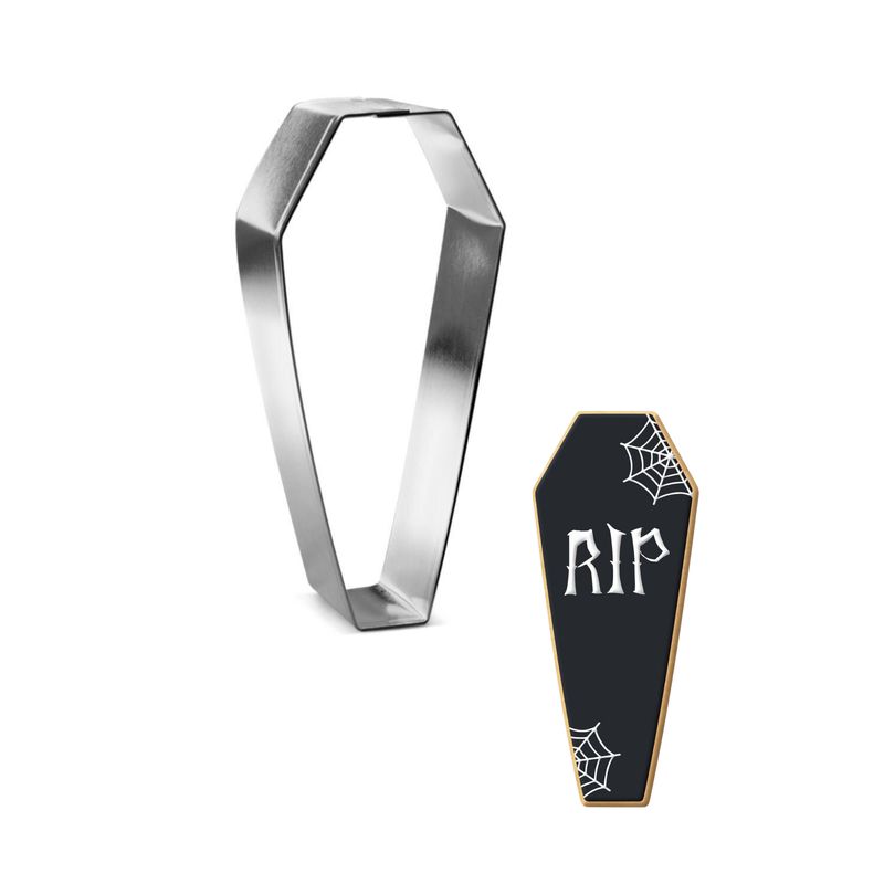 Coffin Sleeping Bag Cookie Cutter 4.75 in B1737