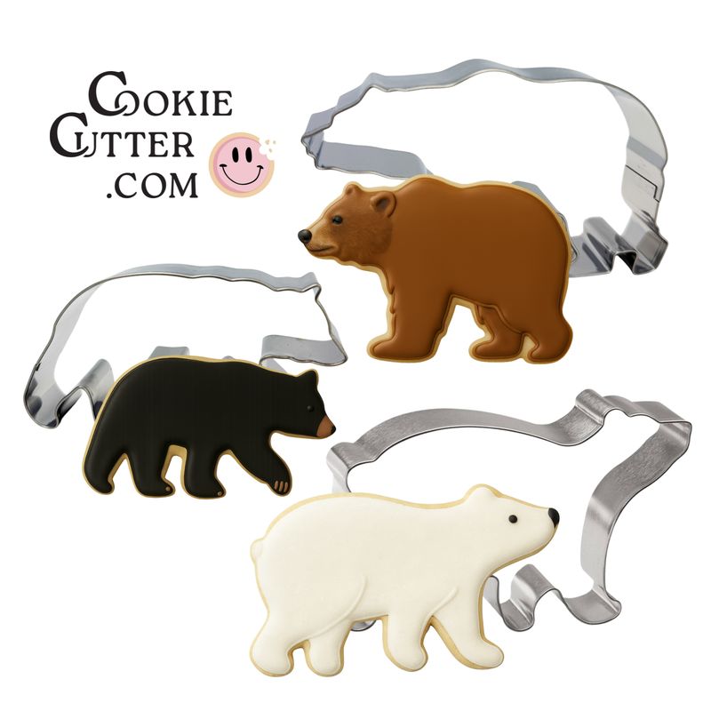 Bear cookie cutter set