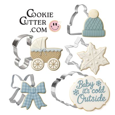 Baby it’s cold outside cookie cutter set