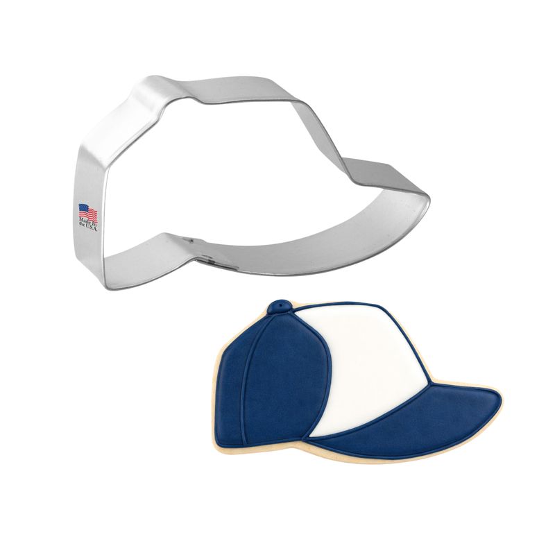 Baseball Cap Cookie Cutter 3.25 in B1235 Baseball Cap Cookie Cutter 3.25 in B1235