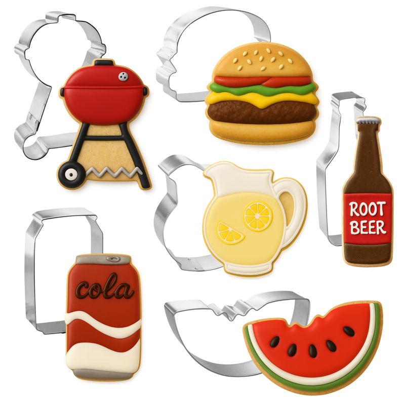 Summer Picnic BBQ Grill Cookie Cutter 6 Pc Set HS0466 Summer Picnic BBQ Grill Cookie Cutter 6 Pc Set HS0466