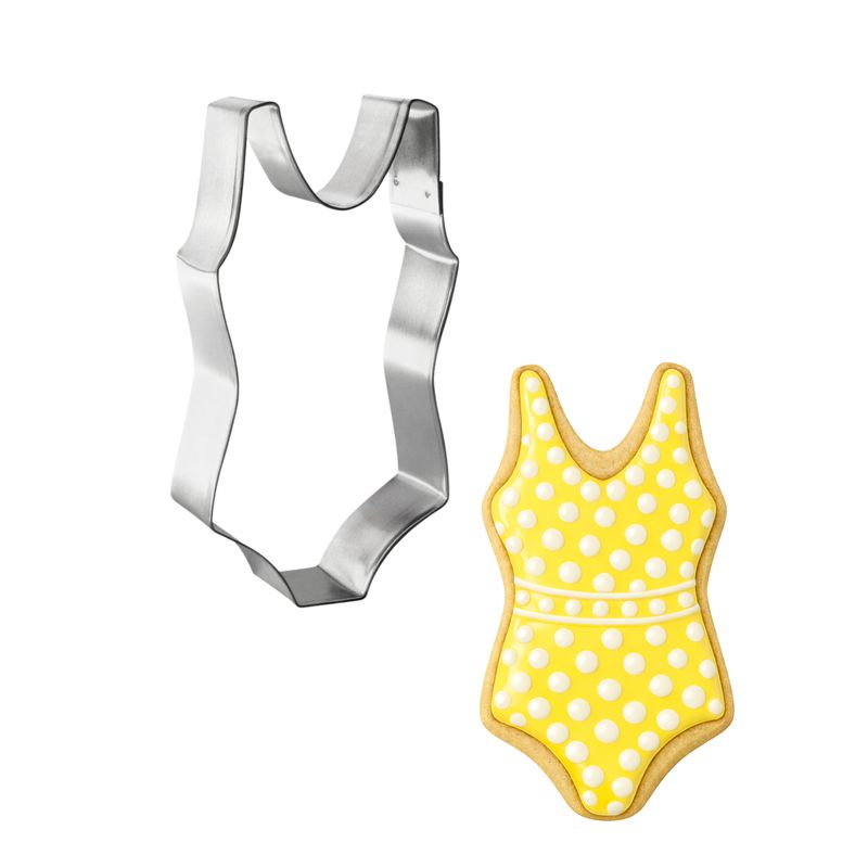 One Piece Swimming Suit Cookie Cutter 4 in B1548 One Piece Swimming Suit Cookie Cutter 4 in B1548