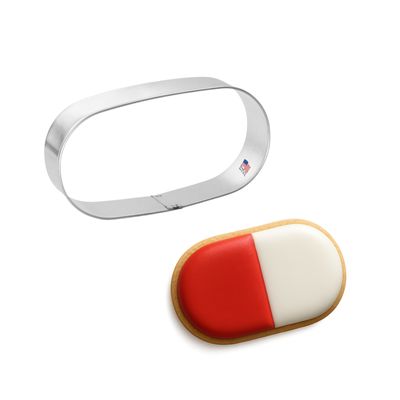 Pill Capsule Cookie Cutter 4 in B1681