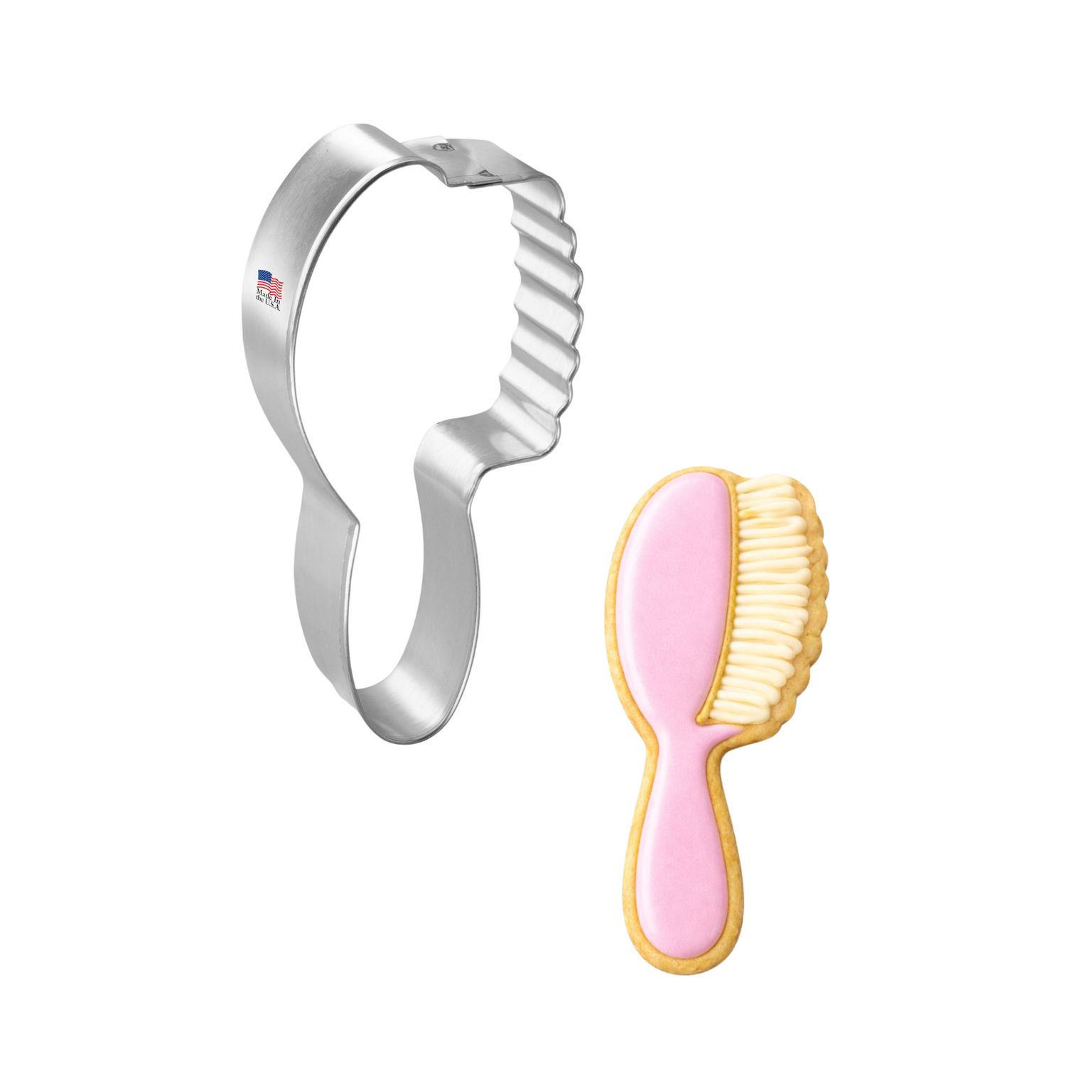 Hair Brush Cookie Cutter 4 in B1728