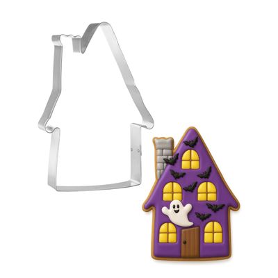 Haunted or Gingerbread House Cookie Cutter 6.75 in B1425 Haunted or Gingerbread House Cookie Cutter 6.75 in B1425