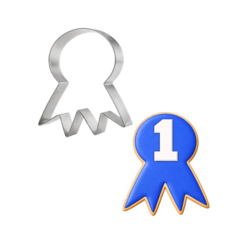 Prize Ribbon Cookie Cutter 4.5 in B1484 Prize Ribbon Cookie Cutter 4.5 in B1484