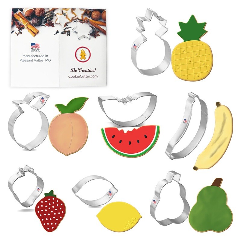 Fruit Cookie Cutter 7 Pc Set HS0438 Fruit Cookie Cutter 7 Pc Set HS0438