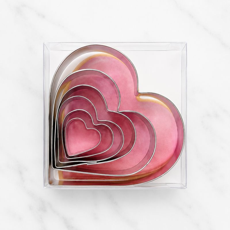 Nested Heart Cookie Cutter 6 Pc Box Set L9021 Nested Heart Cookie Cutter 6 Pc Box Set L9021
