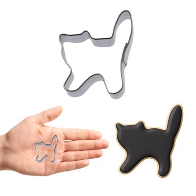 Mini Scary Cat Cookie Cutter 1.5 in M19 Mini Scary Cat Cookie Cutter 1.5 in M19