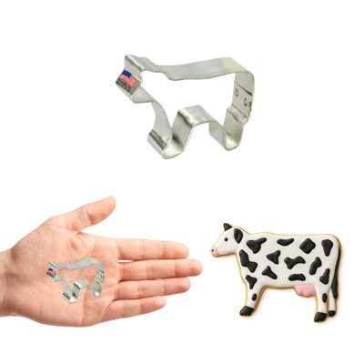 Mini Cow Cookie Cutter 2.25 in M47 Mini Cow Cookie Cutter 2.25 in M47