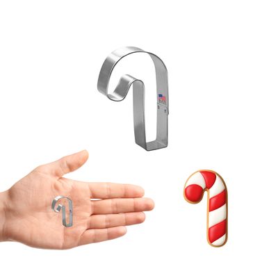 Mini Candy Cane Cookie Cutter 1.75 in M57 Mini Candy Cane Cookie Cutter 1.75 in M57