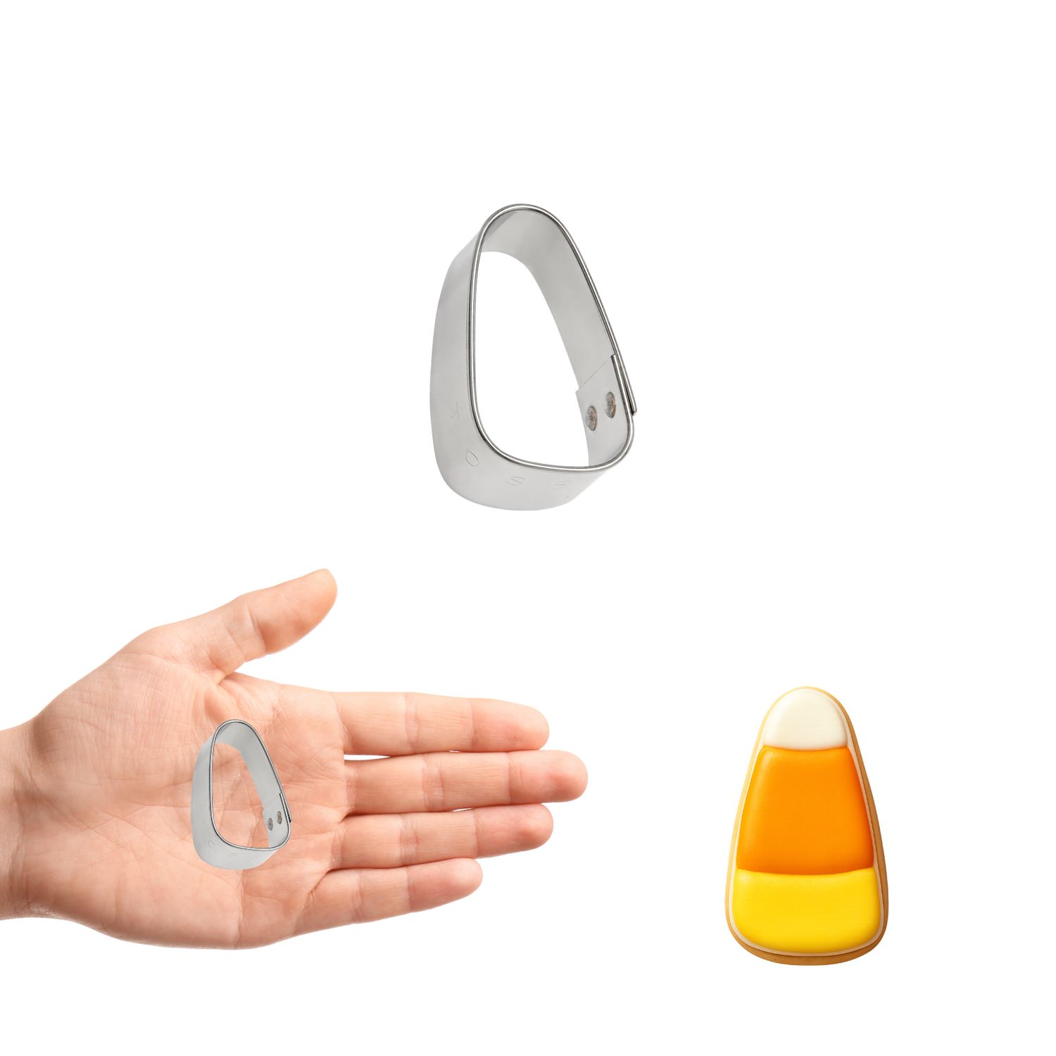 Mini Candy Corn Cookie Cutter 1 In. M128