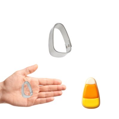 Mini Candy Corn Cookie Cutter 1 In. M128 Mini Candy Corn Cookie Cutter 1 In. M128