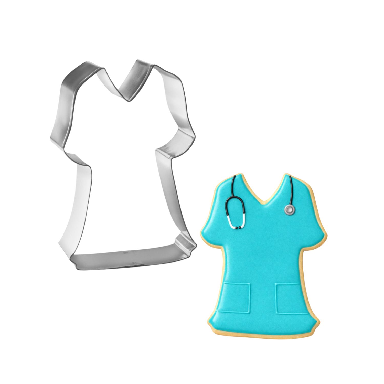 Nurse Scrubs Cookie Cutter 4 in B1498