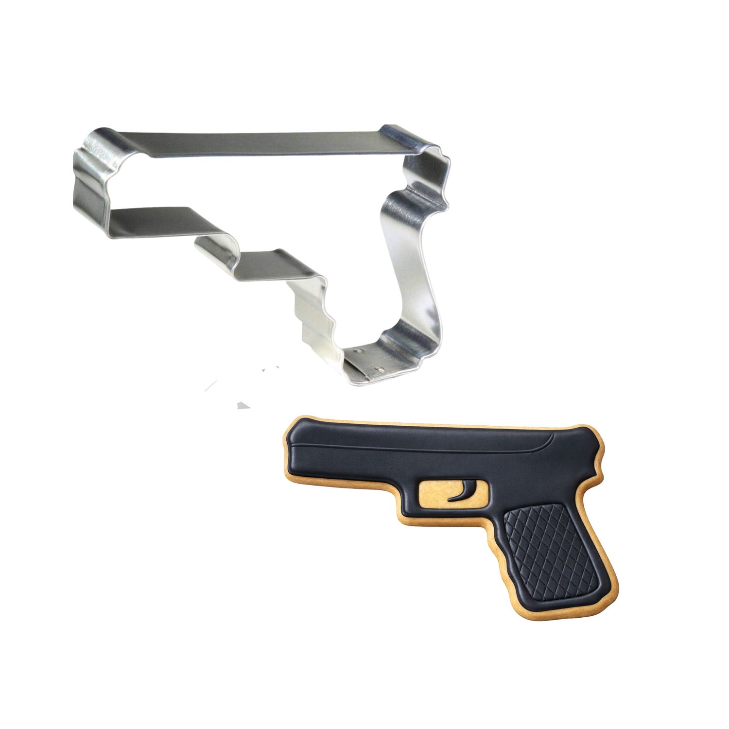Hand Gun Cookie Cutter 4 in B1591