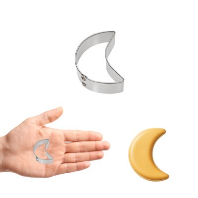 Mini Crescent Moon Cookie Cutter 1.25 in M139 Mini Crescent Moon Cookie Cutter 1.25 in M139