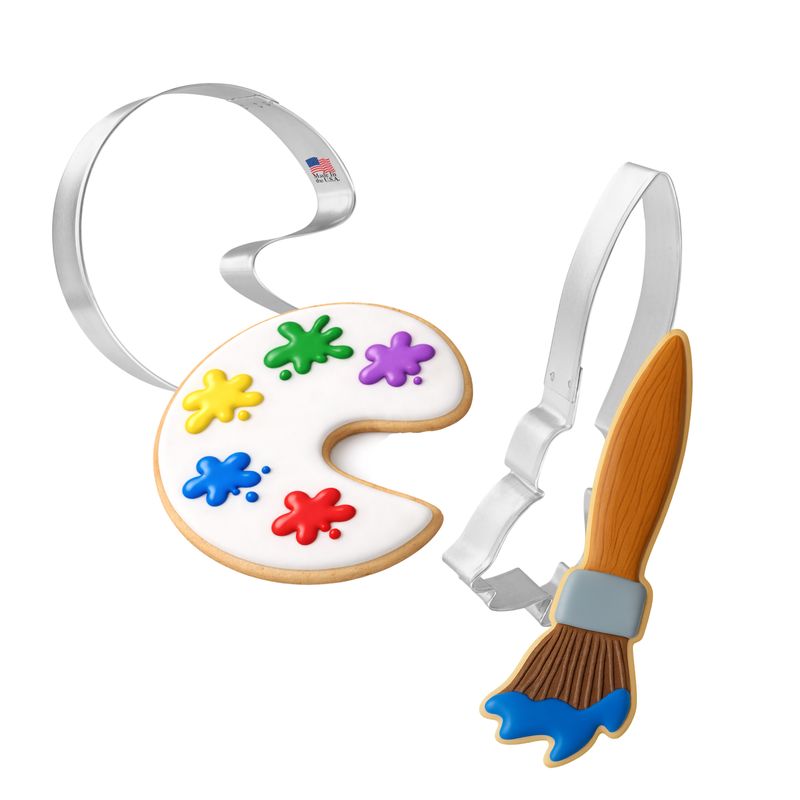 Love To Paint -  Artist Cookie Cutter 2 Pc Set HS0427