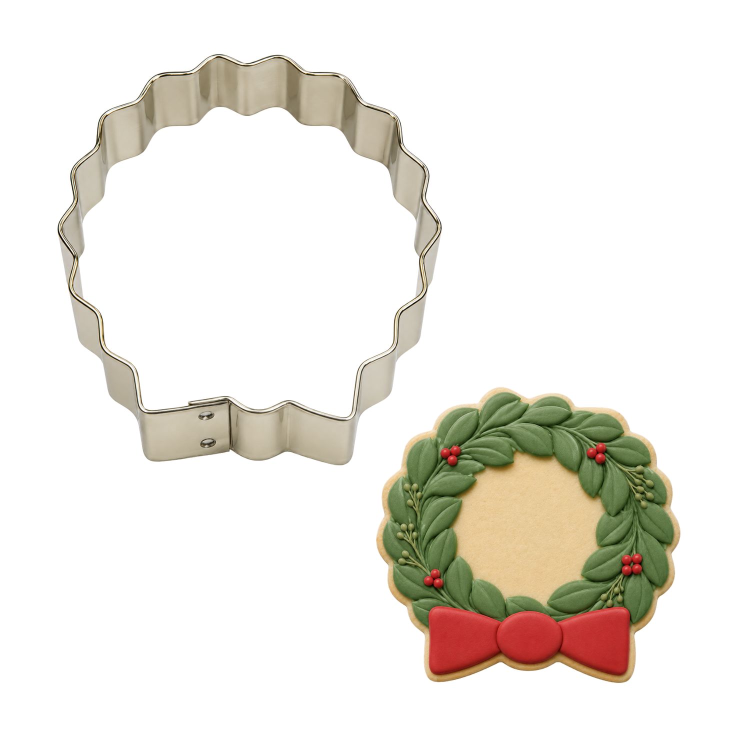 Wreath Cookie Cutter 3 in B978