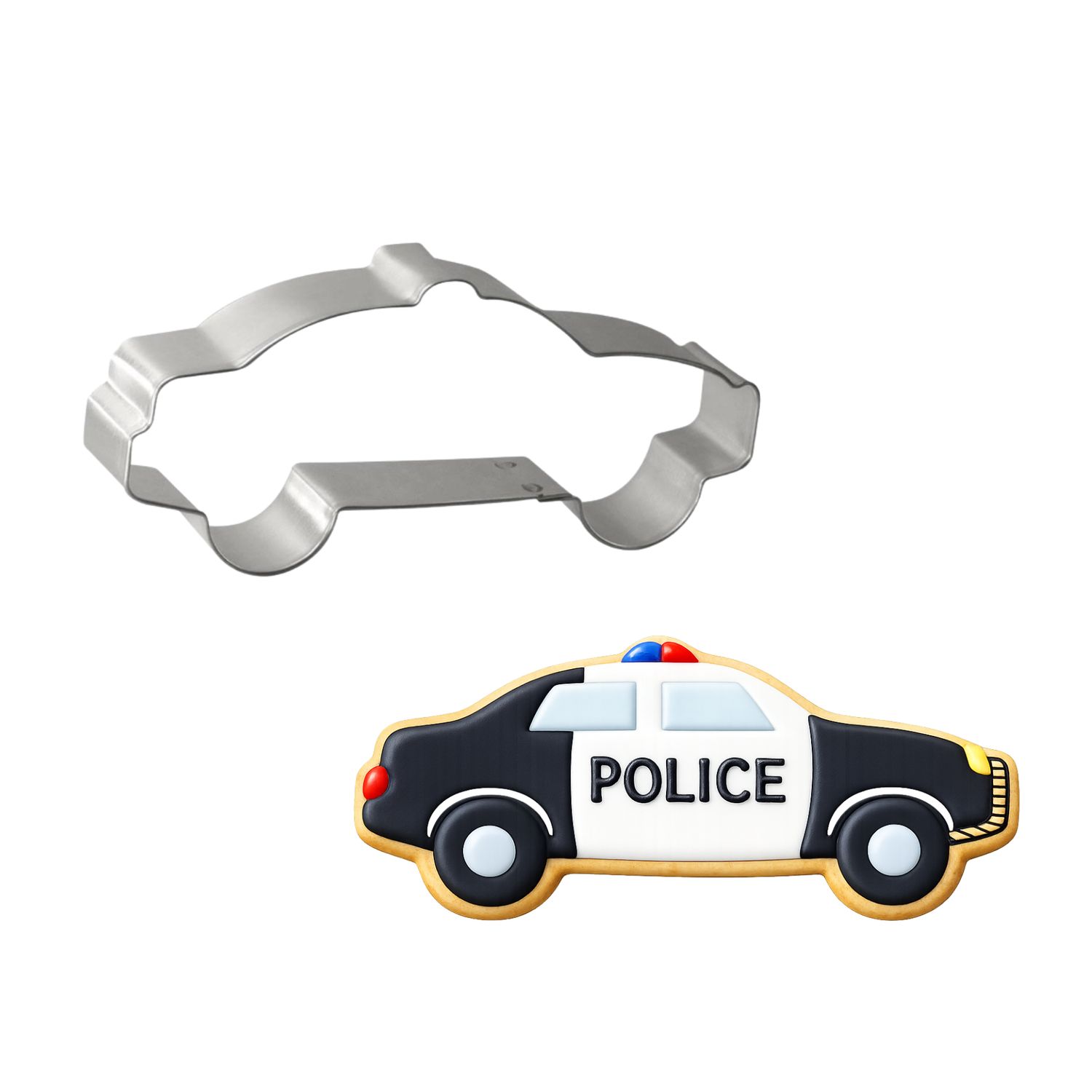 Police Car Cookie Cutter 4.5 in B1588